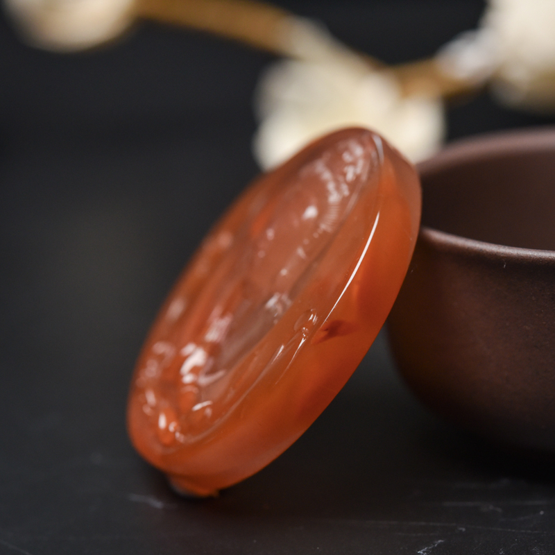 四川南红观音吊坠-红掌柜