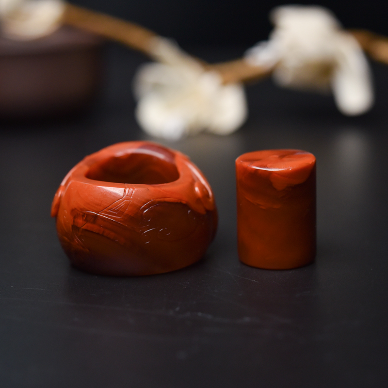 南红貔貅戒指-红掌柜