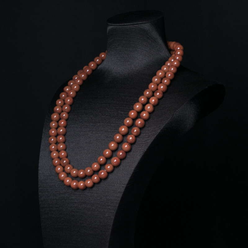 柿子红南红佛珠-红掌柜