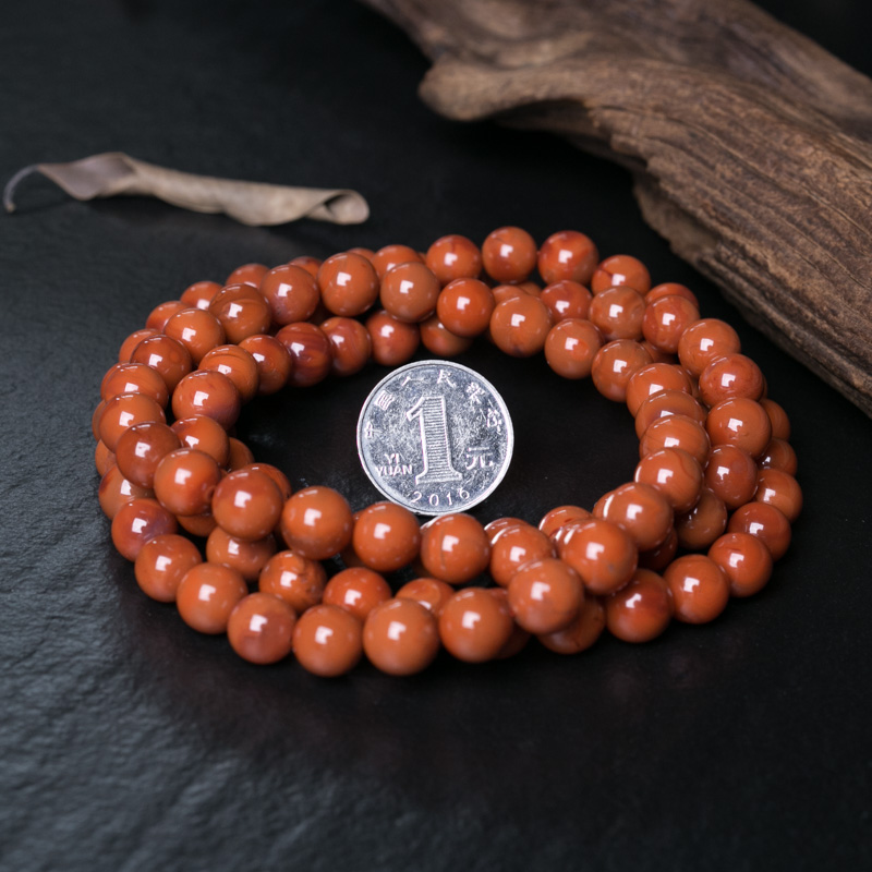 四川南红108佛珠-红掌柜