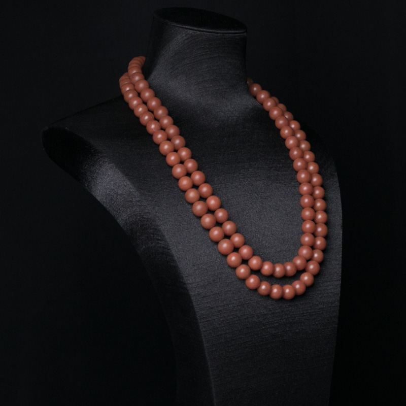 柿子红南红108佛珠-红掌柜