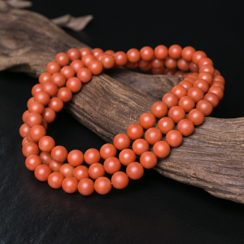 南红108佛珠-红掌柜