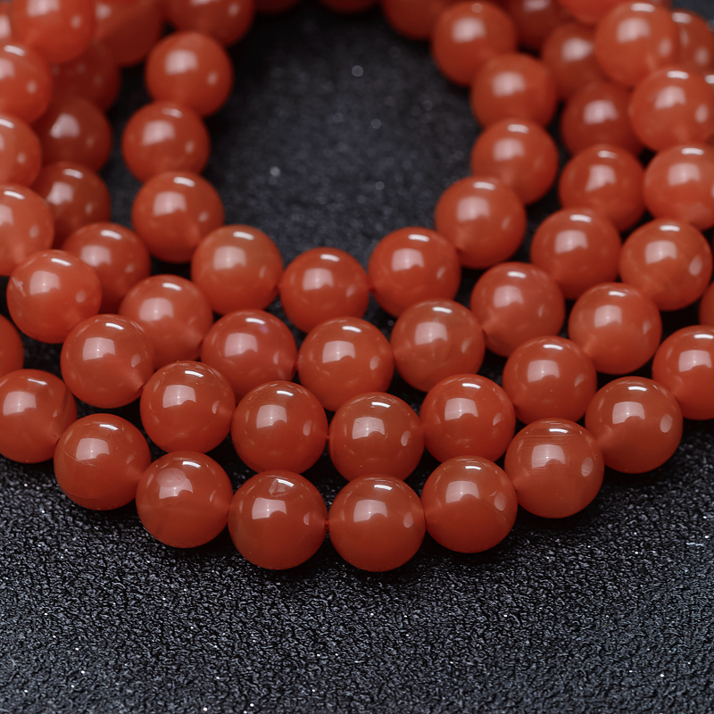 樱桃红南红项链/手串套装-红掌柜