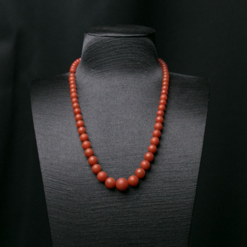 柿子红南红塔链-红掌柜