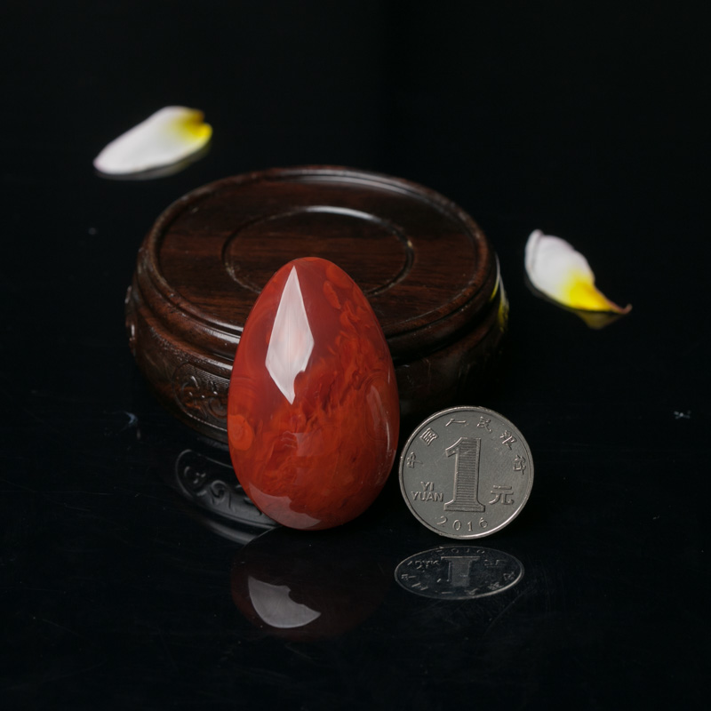 南红随形挂坠-红掌柜