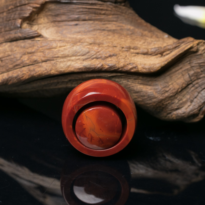 火焰纹南红套装（两件）-红掌柜