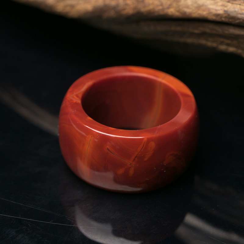 天然南红套装-红掌柜