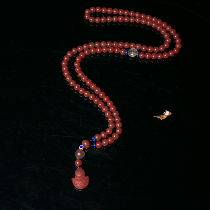 川料天然南红长链-红掌柜