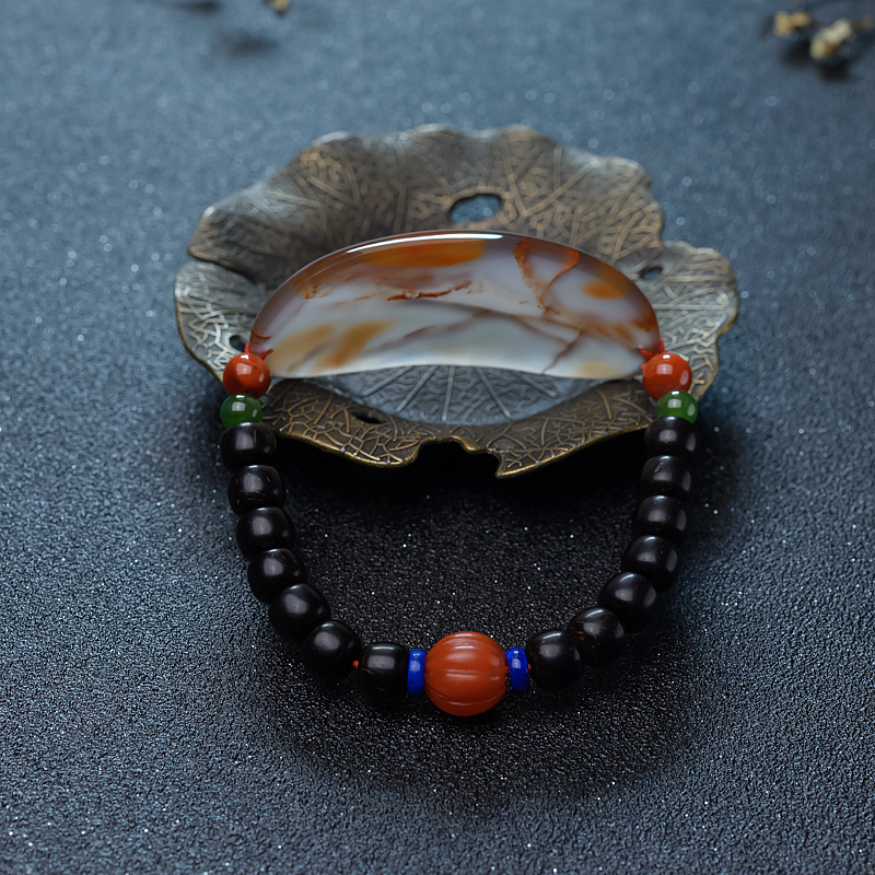 四川天然南红手串-红掌柜