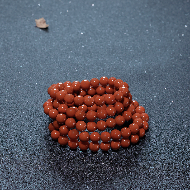 四川天然南红108佛珠-红掌柜
