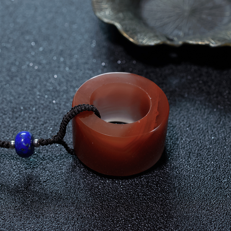 四川天然冰飘料南红毛衣链-红掌柜