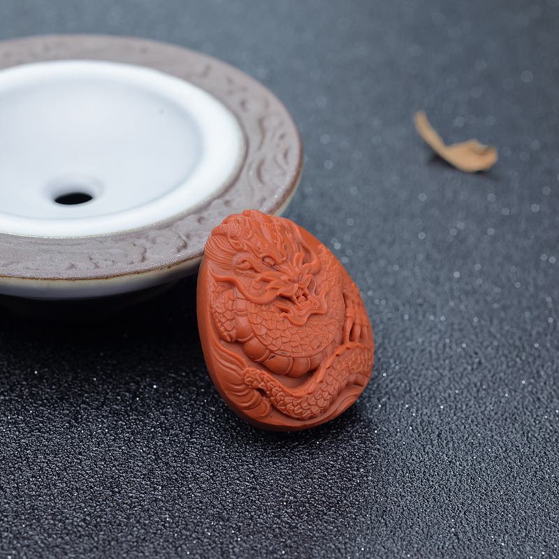 柿子红南红吊坠-红掌柜