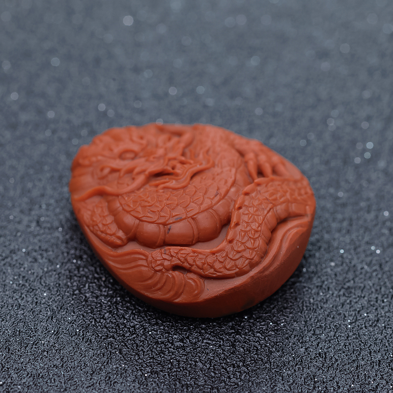 天然南红龙吊坠-红掌柜