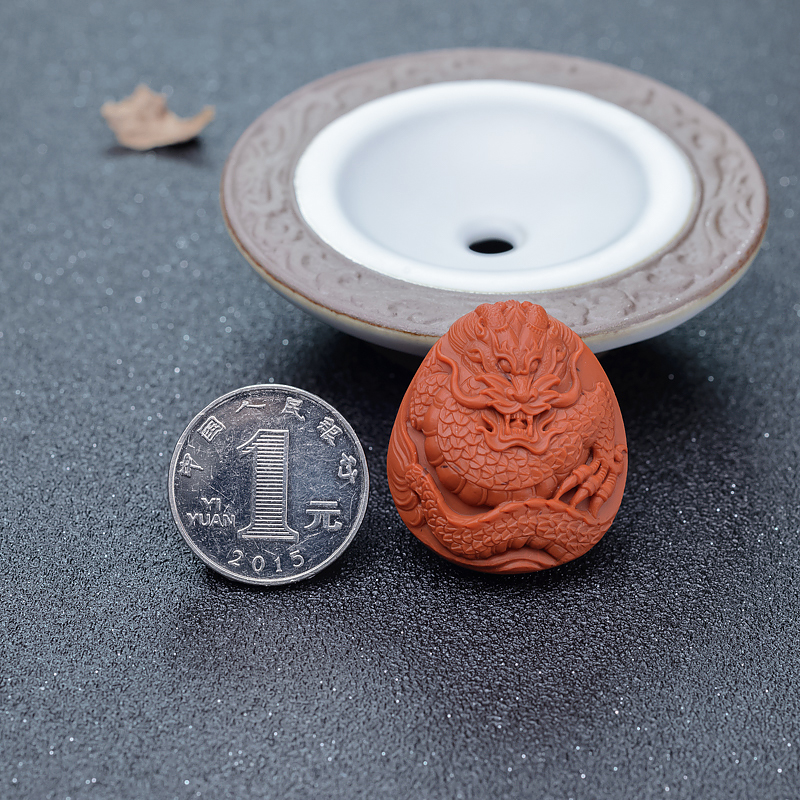 川料南红龙吊坠-红掌柜