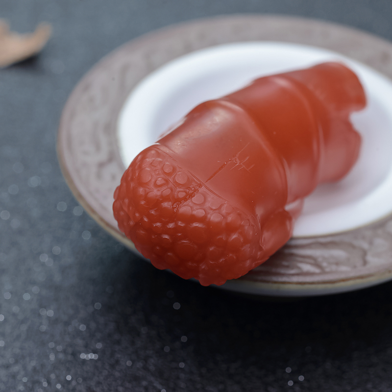 川料南红节节高升吊坠-红掌柜