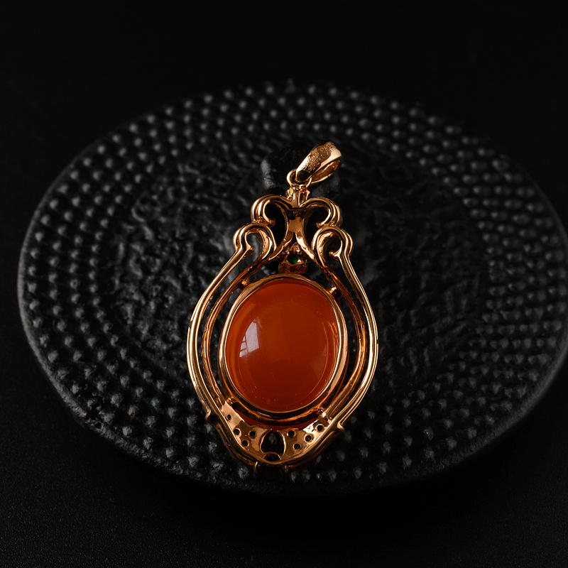 南红吊坠-红掌柜