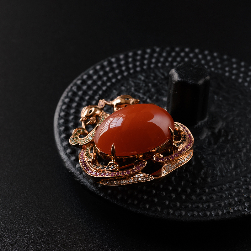 南红吊坠-红掌柜