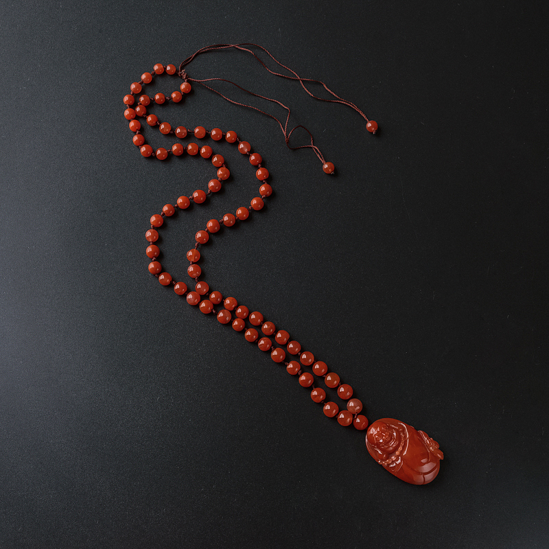 6.5mm柿子红项链-红掌柜