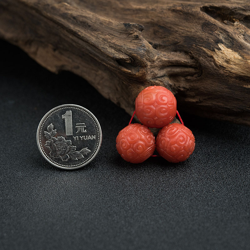 保山南红回文珠-红掌柜