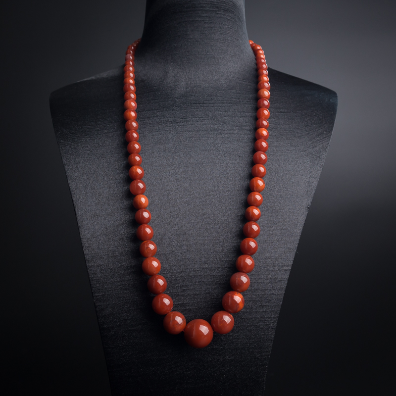 玫瑰红南红塔链-红掌柜