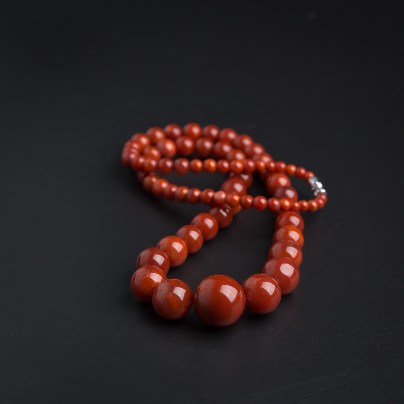 天然南红塔链-红掌柜