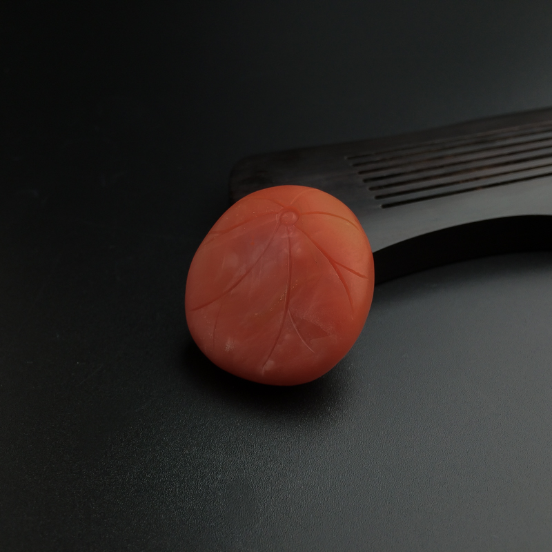 保山天然南红莲花吊坠-红掌柜