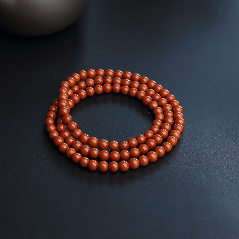 南红佛珠-红掌柜
