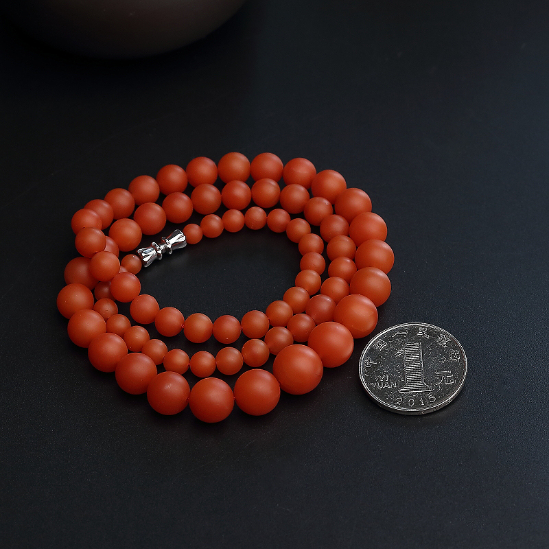 天然南红塔链-红掌柜