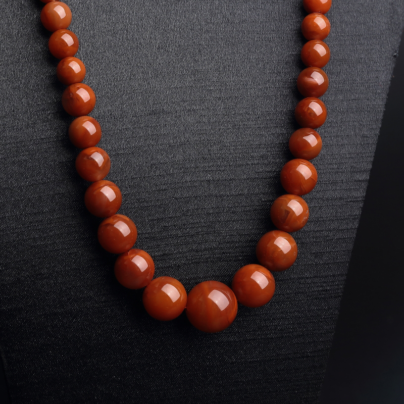 川料柿子红南红塔链 - 红掌柜