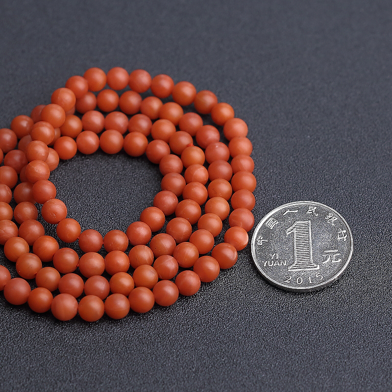 柿子红南红佛珠-红掌柜