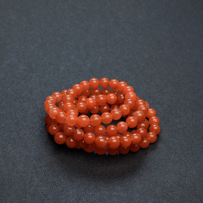樱桃红南红佛珠 - 红掌柜