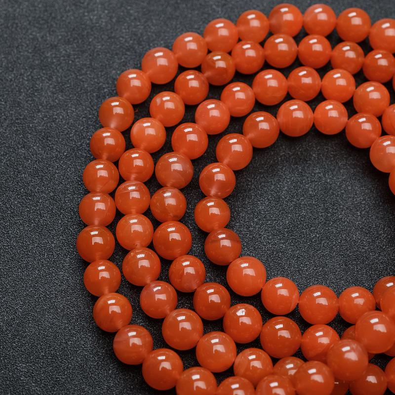 四川樱桃红南红佛珠 - 红掌柜