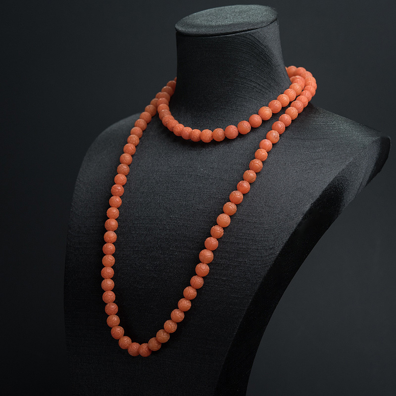 柿子红南红莲花珠108佛珠-红掌柜