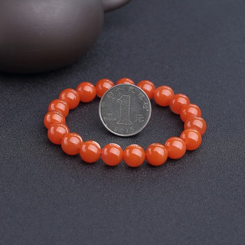 四川樱桃红南红手串-红掌柜