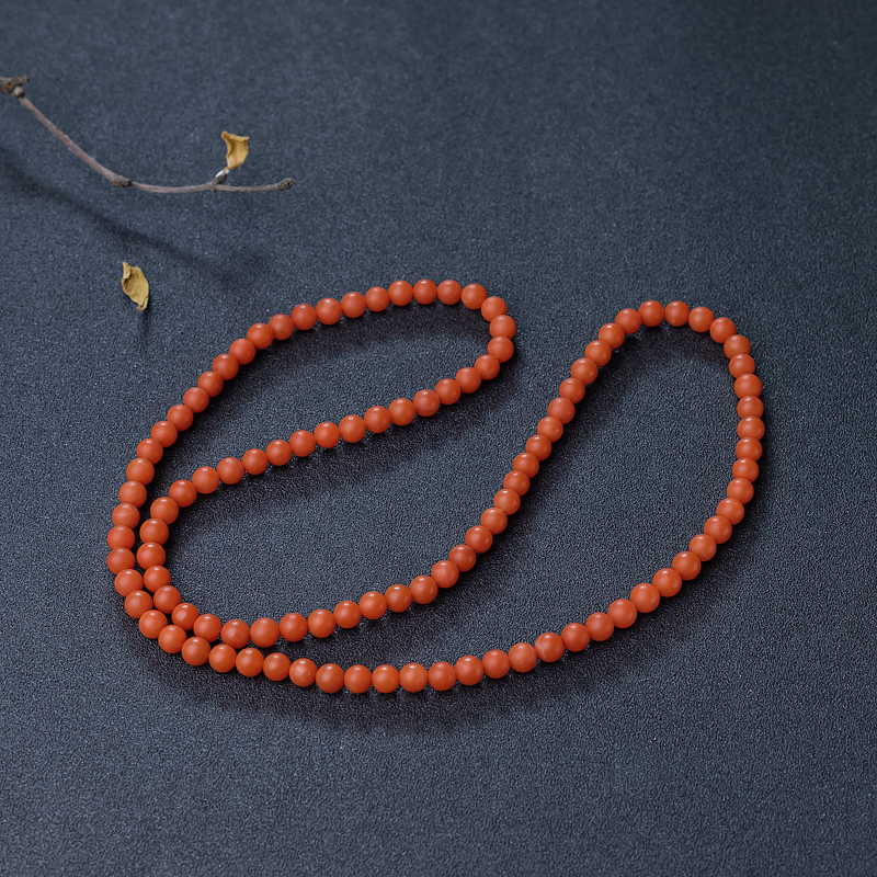 樱桃红南红项链-红掌柜