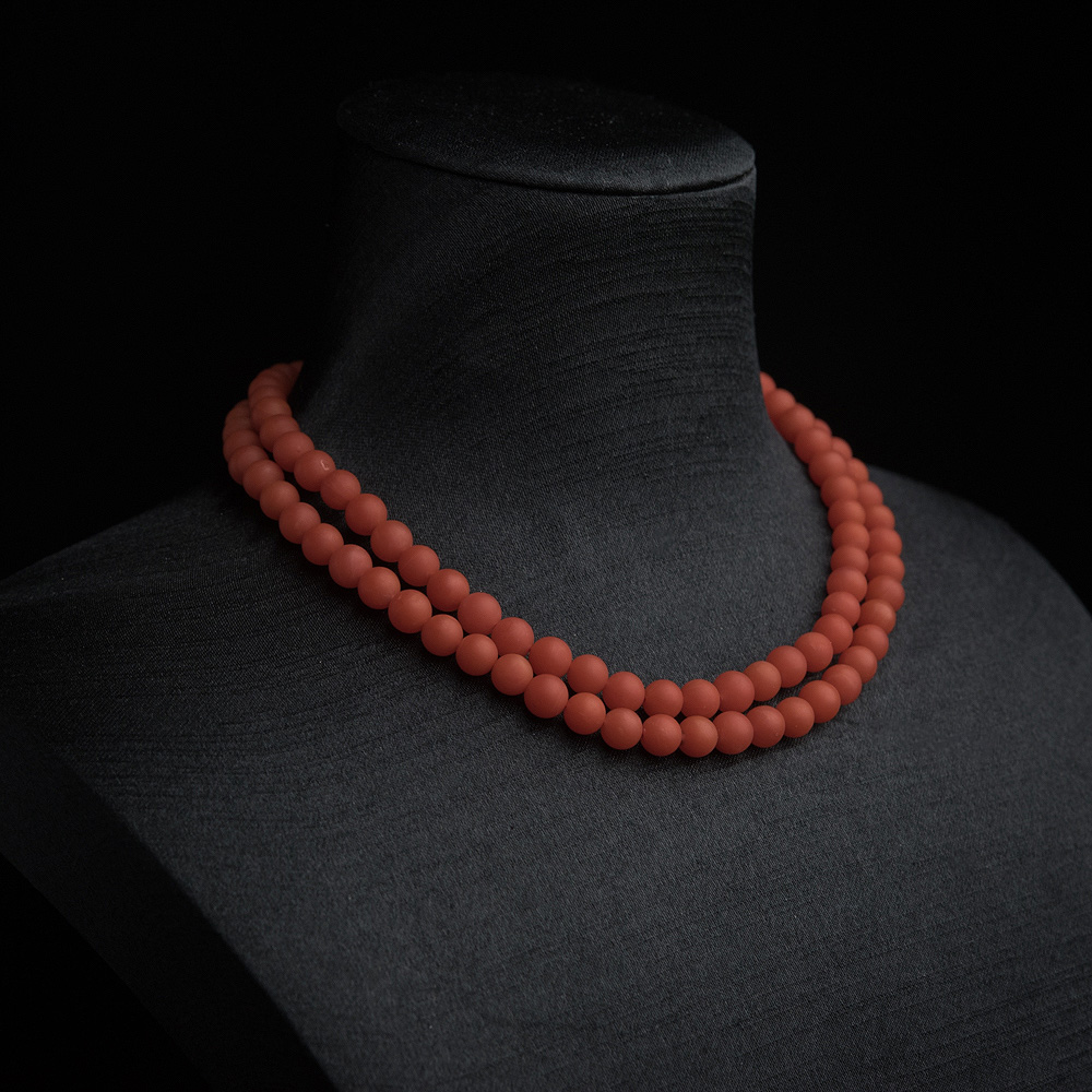 柿子红南红108佛珠-红掌柜