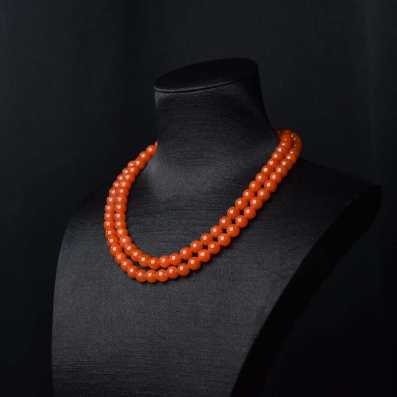 天然南红108佛珠-红掌柜