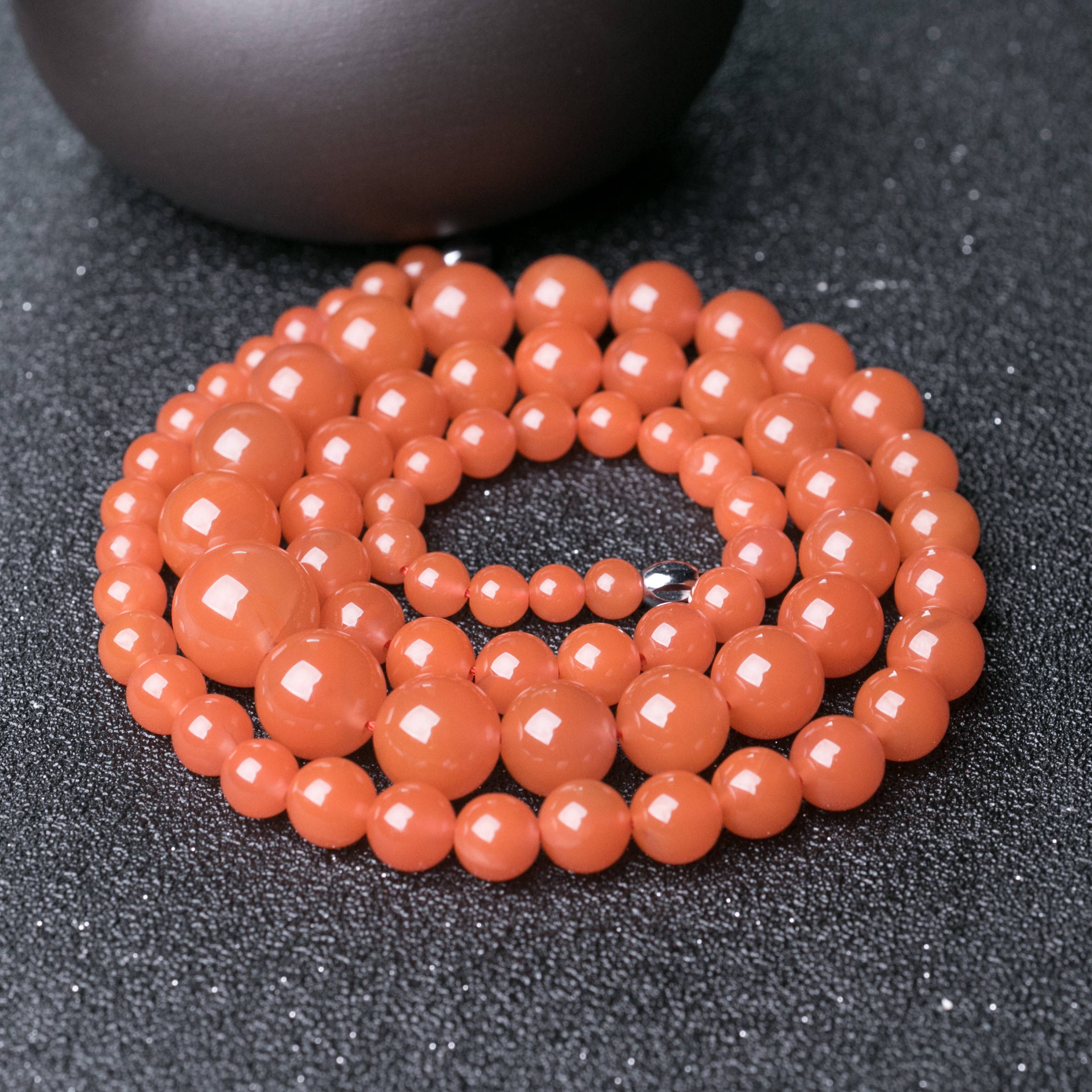 樱桃红南红项链-红掌柜