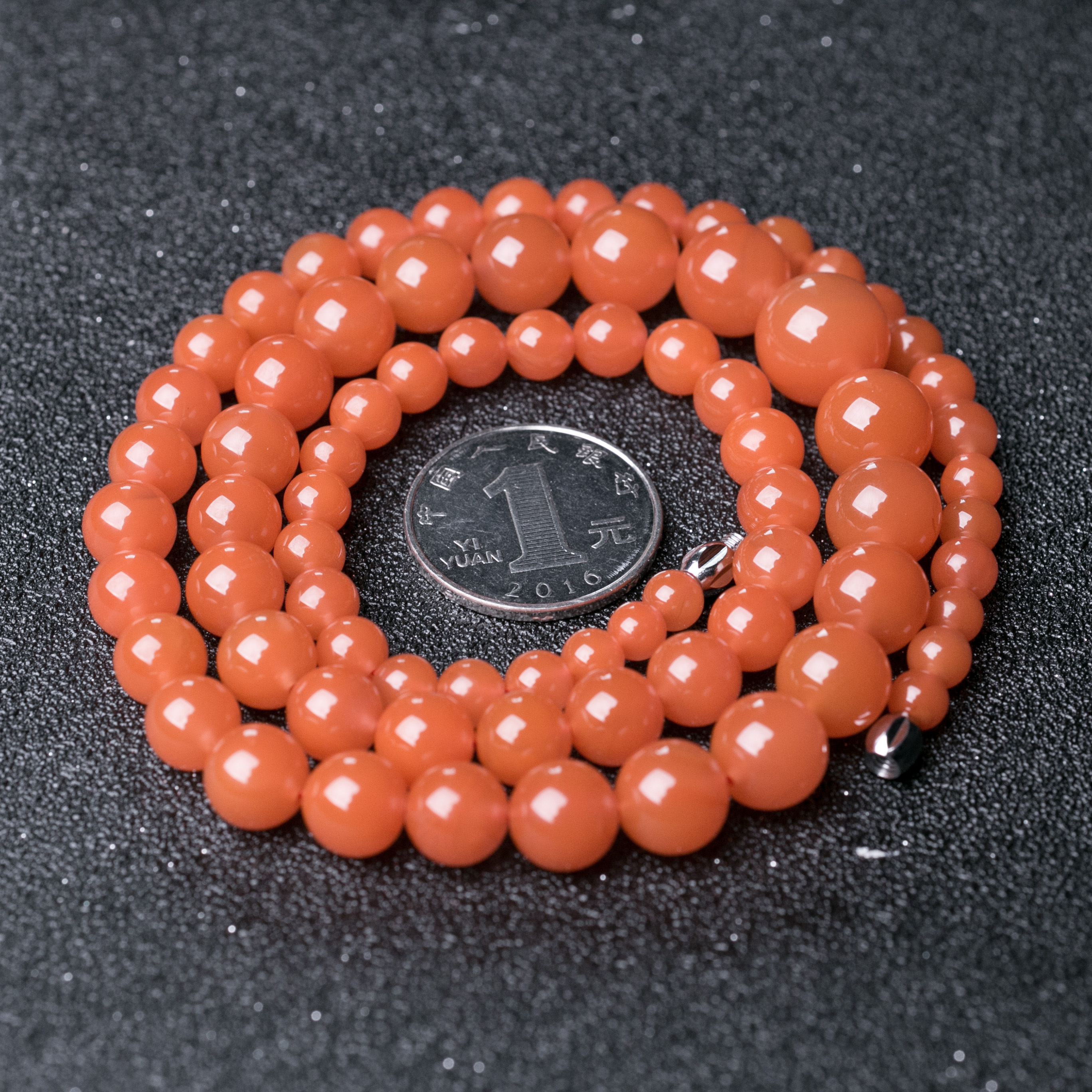 樱桃红南红塔链-红掌柜