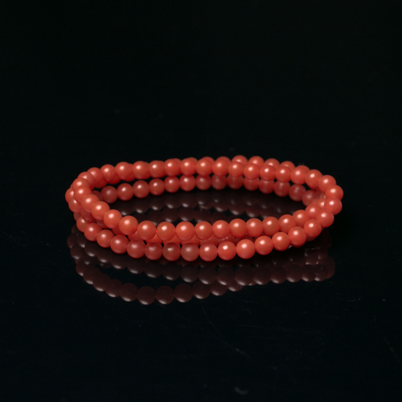 樱桃红南红108佛珠-红掌柜