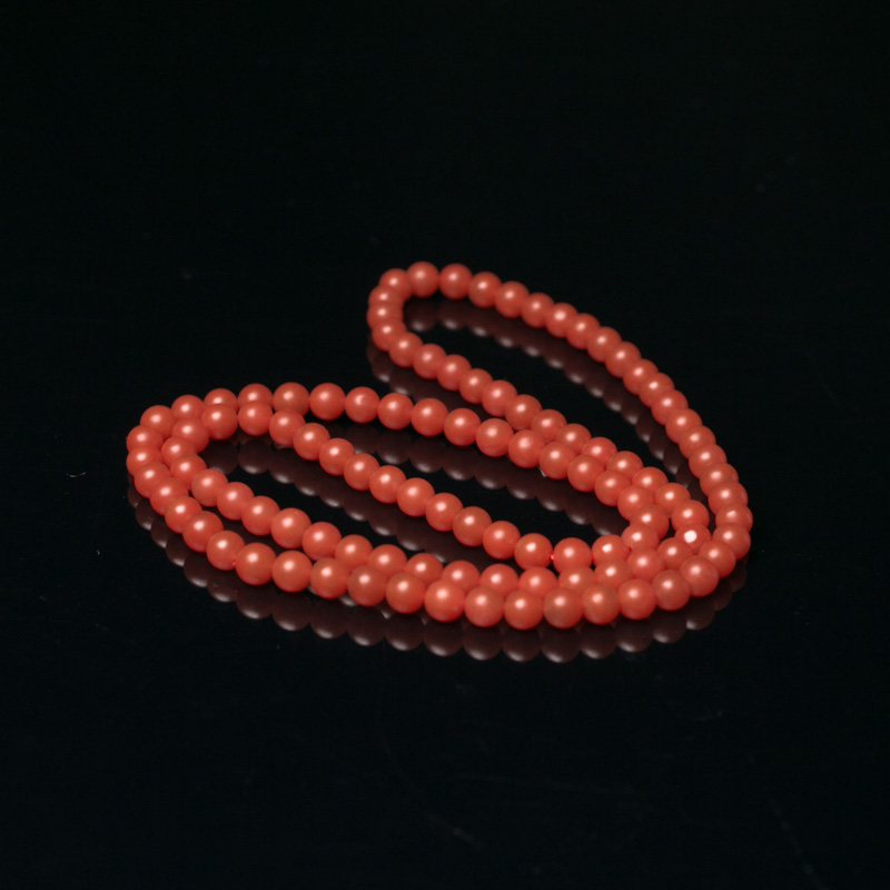 樱桃红南红佛珠-红掌柜