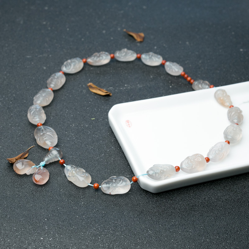 川料天然南红十八罗汉手持-红掌柜