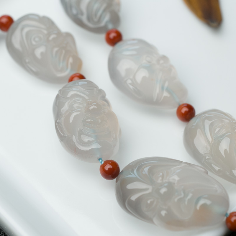 冰飘料南红十八罗汉手持-红掌柜