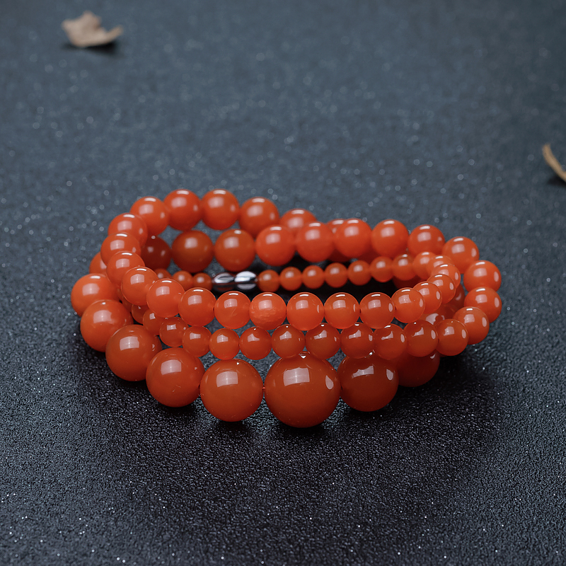 四川天然南红塔链-红掌柜