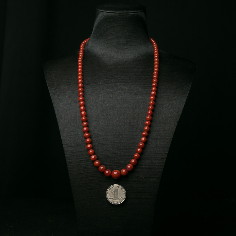 柿子红南红塔链-红掌柜