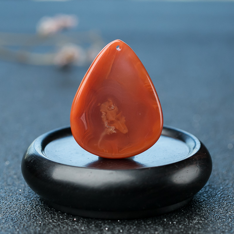 四川南红水滴吊坠-红掌柜