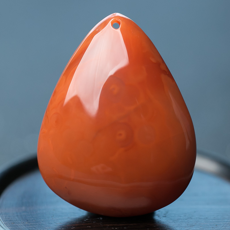 四川天然南红水滴吊坠-红掌柜