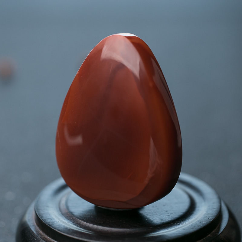 四川天然南红水滴吊坠-红掌柜