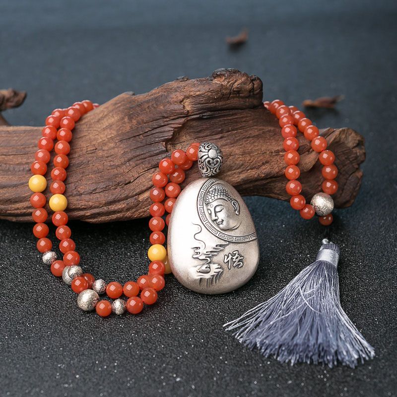 天然樱桃红南红项链-红掌柜