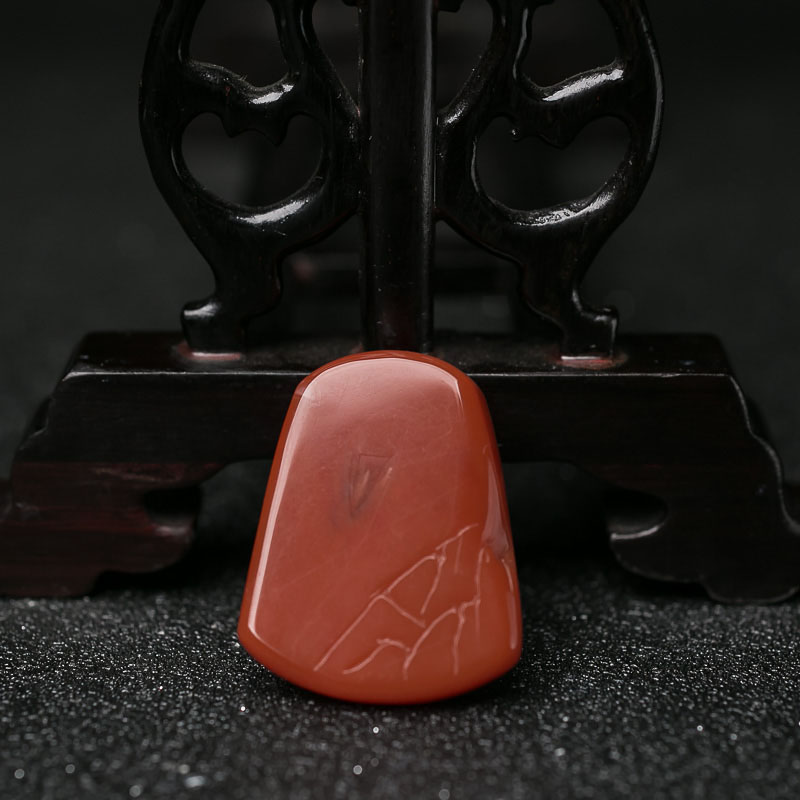 保山天然南红雄鹰吊坠-红掌柜